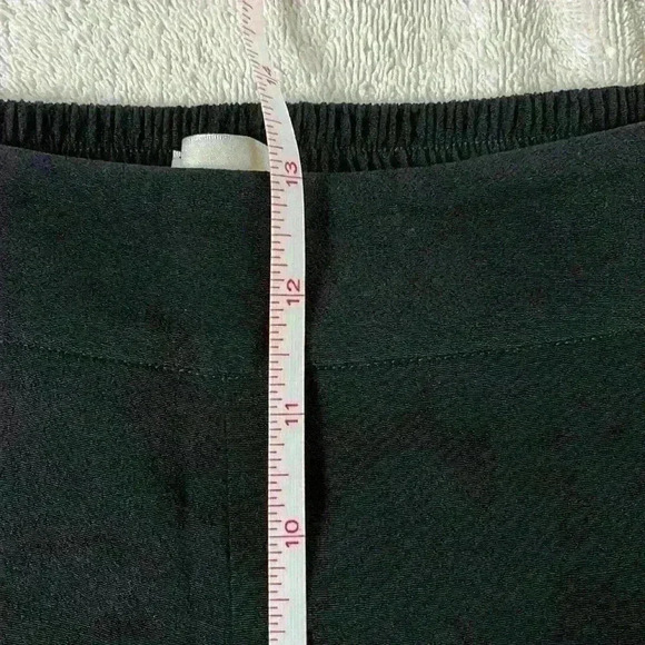 Aritzia Wilfred Sheer Flowy Wide Leg Ankle Pull On Pant Elastic Waist Black Sz M - Picture 8 of 11